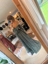 Load image into Gallery viewer, Slightly imperfect dye flaw hand dye green Sonoma lace dress ready to ship sale