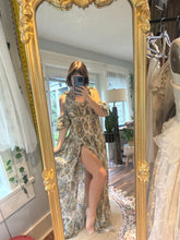 Load image into Gallery viewer, Sale ready to ship Blessed dress in blue green crinkle