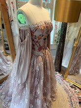 Load image into Gallery viewer, Ready to ship sample sale low waisted corset gown in hand dyed Mauve