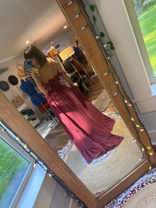 Ready to ship sale always and forever light burgundy dress cotton
