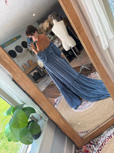 Load image into Gallery viewer, Kismet denim blue ready to ship two piece dress sm-xl