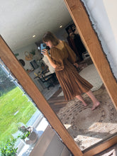 Load image into Gallery viewer, Two dress deal plus size brown (fits large-3x) and ivory hey babe lined