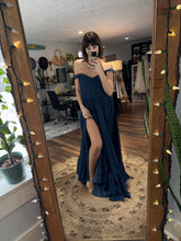 Load image into Gallery viewer, Frolick dress ready to ship in dark denim on sale one of a kind