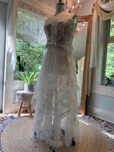 Load image into Gallery viewer, Ready to ship sale one of a kind vintage lace top with two lace skirts