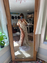 Load image into Gallery viewer, The kindest heart dress in embroidered ivory fabric ready to ship