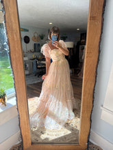 Load image into Gallery viewer, Ready to ship Made with Love gown in embroidery tulle (lined)