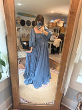 Load image into Gallery viewer, Spring sale ready to ship always dress with sleeve in denim blue