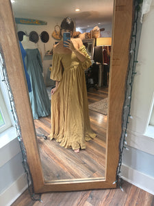 (Mustard) Ready to ship  The Sugar Sugar dress linen cotton