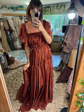 Load image into Gallery viewer, Ready to ship mystical wonders two piece rust chiffon reclamation dress