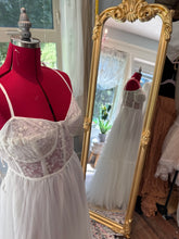 Load image into Gallery viewer, Three dress deal off white mesh wish dress sample, hey babe off white ivory and bliss slip ready to ship sale