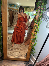 Load image into Gallery viewer, New You Glow Girl two piece rust rayon ready to ship