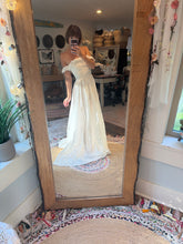Load image into Gallery viewer, Ready to ship embroidery cotton low corset dress XS-xl