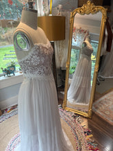 Load image into Gallery viewer, Sample sale one of a kind Cherish Dress with vintage lace bodice ready to ship