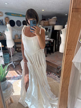 Load image into Gallery viewer, Sample sale The Revival Dress in ivory linen fabric ready to ship sm-large adjustable one size