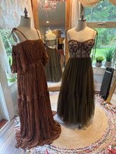 Load image into Gallery viewer, Ready to ship sale brown Athena and one of a kind hey babe hand dyed two dress deal