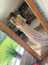 Load image into Gallery viewer, Preorder allow 6-8 week rust floral crinkle ruffle me right up dress