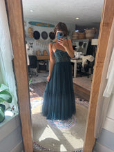 Load image into Gallery viewer, Hand dyed flash sale ready to ship teal hey babe dress
