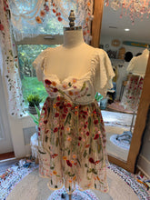 Load image into Gallery viewer, Sample sale Ready to ship one of a kind embroidery tulle floral short dress