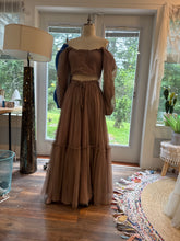 Load image into Gallery viewer, Ready to ship bring it two piece cotton with soft tulle overlay hand dyed dress
