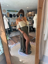 Load image into Gallery viewer, Ready to ship sale olive skirt with so Sara top