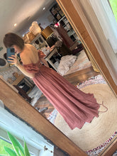 Load image into Gallery viewer, Ready to ship oh my top and meadow skirt cotton rose brown sale