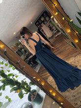 Load image into Gallery viewer, Frolick dress ready to ship in dark denim on sale one of a kind