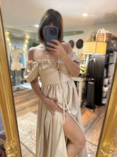 Load image into Gallery viewer, Sale Ready to ship beige crinkle (double layer type) rapture dress