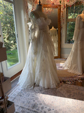 Load image into Gallery viewer, Ready to ship Opaline cotton embroidery off white dress