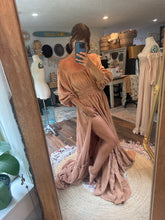 Load image into Gallery viewer, Sale ready to ship ruffle me right up camel brown dress