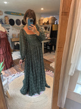Load image into Gallery viewer, Slightly imperfect dye flaw hand dye green Sonoma lace dress ready to ship sale