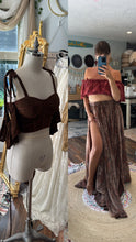 Load image into Gallery viewer, Two top one skirt - skirt has teeny flaws with brown top/red top