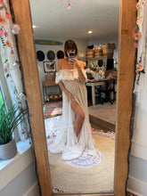 Load image into Gallery viewer, Ready to ship chiffon and lace show off those shoulders dress sale sheer
