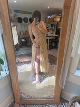 Load image into Gallery viewer, Ready to ship two dress deal prairie hearts and Hand dyed beige hey babe dress