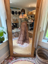Load image into Gallery viewer, Ready to ship sale music two piece set filagree with sage extra top hand dyed