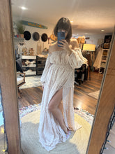 Load image into Gallery viewer, Ready to ship flash sale you glow girl crinkle tiny beige floral dress