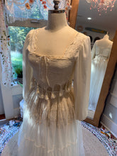 Load image into Gallery viewer, Ready to ship sale one of a kind top with lace skirt (ivory) fitting XS to large