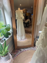 Load image into Gallery viewer, One of a kind we belong top satin, silk, embroidery and lace with you glow girl skirt ready to ship sale