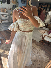 Load image into Gallery viewer, Ready to ship poetry too with show off those shoulders two piece flash sale