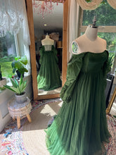 Load image into Gallery viewer, One of a kind hand dyed green Sonoma dress sale ready to ship