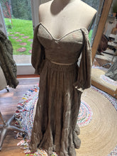 Load image into Gallery viewer, Ready to ship hand dyed three piece outfit. Bustier fitting best on larger busts with lace you glow girl top