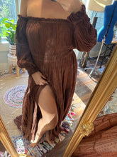 Load image into Gallery viewer, Ready to ship hand dyed you glow girl brown gauze sale