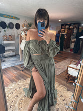 Load image into Gallery viewer, (Preorder allow 6-8 week ) Nothing quite like you  two piece dress in Olive sale