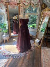 Load image into Gallery viewer, Love bird dress hand dyed slightly imperfect dye- ready to ship tulle