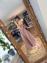 Load image into Gallery viewer, Ready to ship mystical wonders sheer two-piece dress coffee rose