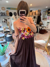 Load image into Gallery viewer, One of a kind imperfect sample sale with floral embellishments ready to ship dress
