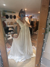 Load image into Gallery viewer, Sale Ready to ship new - Windswept dress in embroidery cotton ivory