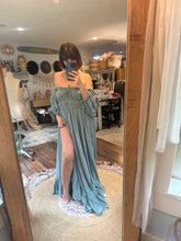 Load image into Gallery viewer, Spring sale ready to ship always dress with sleeve in blue