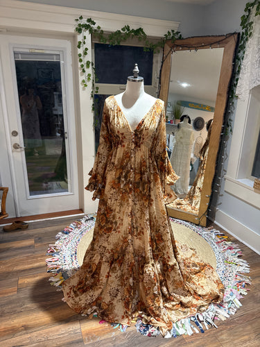 Preorder allow 6-8 weeks  new vintage lovers crinkle print dreams like these dress