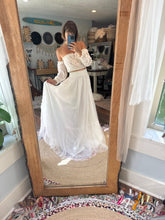 Load image into Gallery viewer, Ready to ship tulle skirt with lining and lace slight sheer top