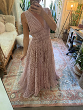 Load image into Gallery viewer, New style ready to ship love me wild in lace this one is Rose blush. Maternity friendly reclamation dress sheer